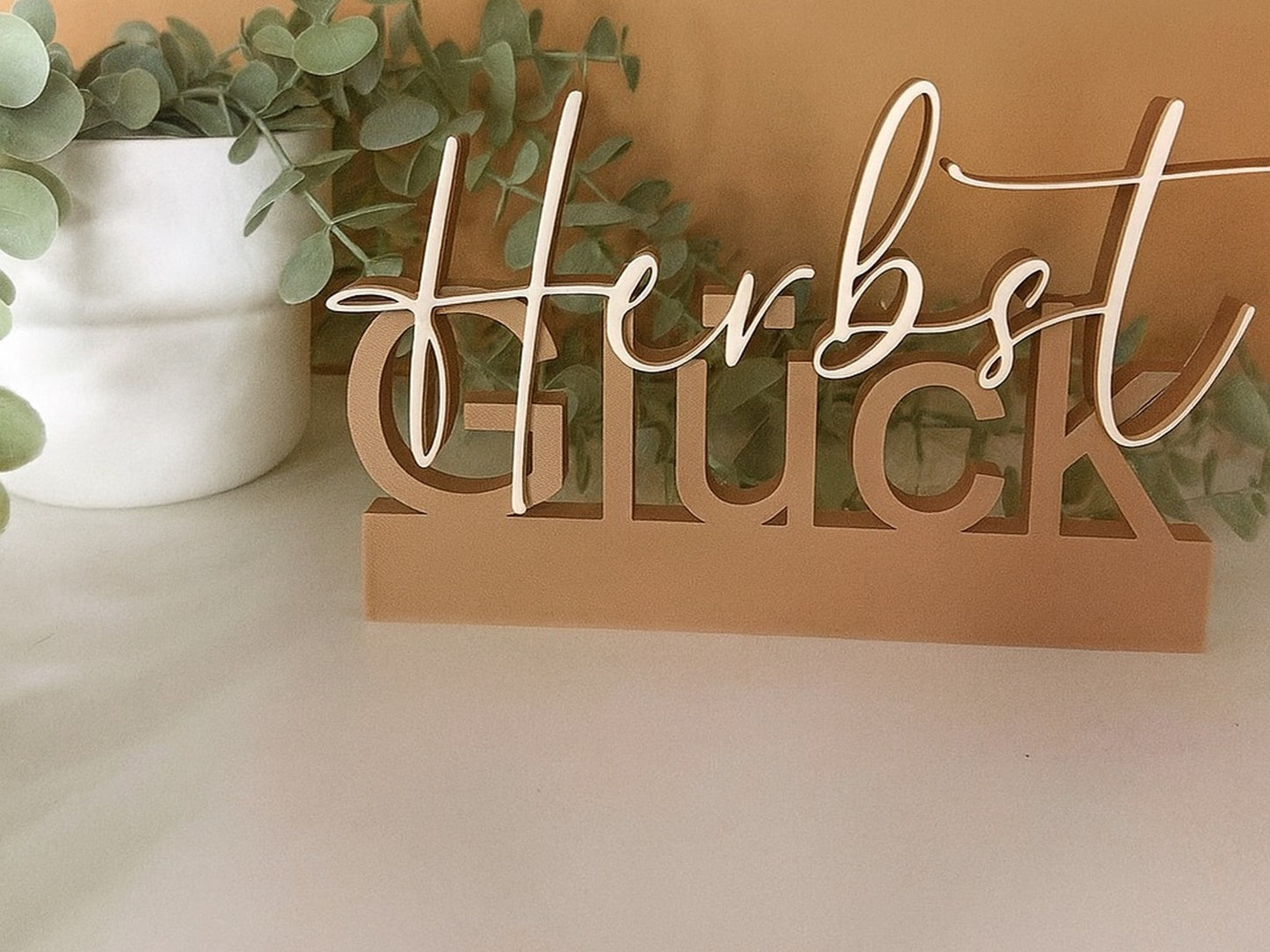 Herbst-Glück Schriftzug