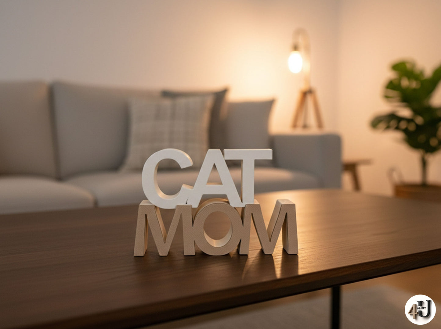 Cat-Mom Schriftzug