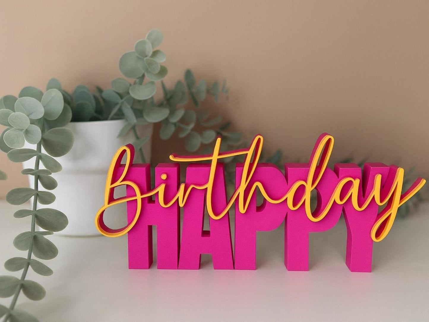 Happy-Birthday Schriftzug