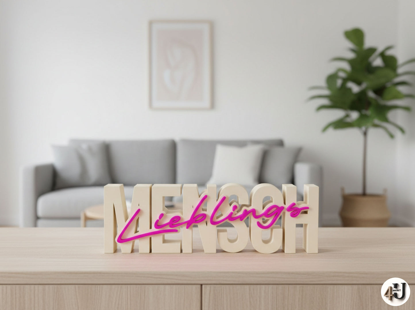 Lieblings-mensch Schriftzug