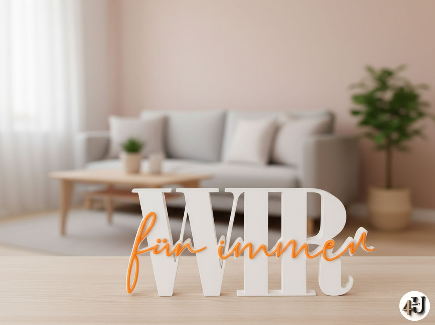 Wir-für-immer Schriftzug