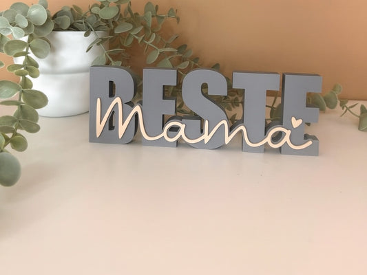 Beste-Mama Schriftzug
