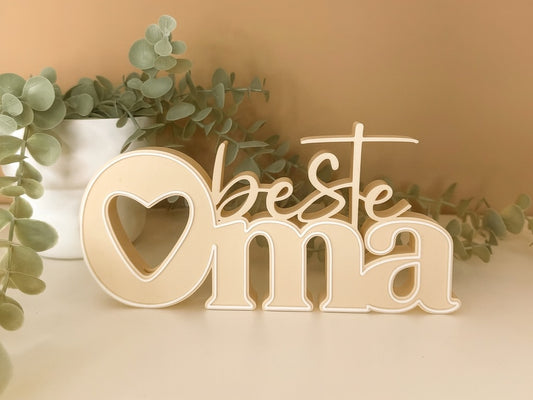 Beste-Oma Schriftzug