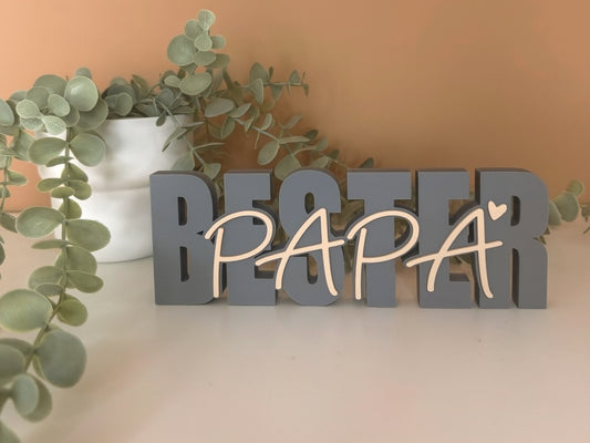Bester-Papa Schriftzug