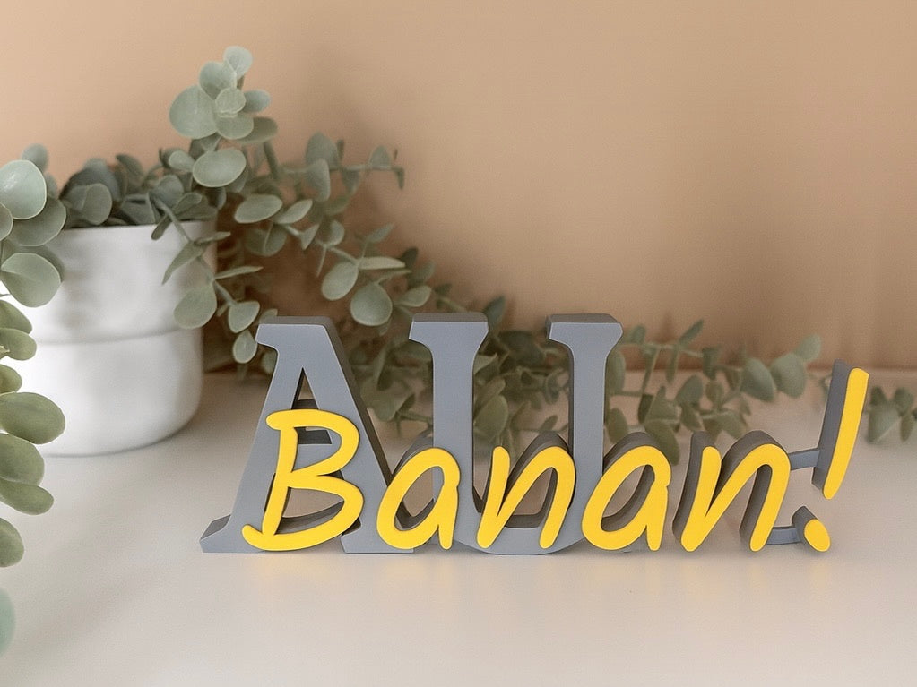 Au-Banan Schriftzug