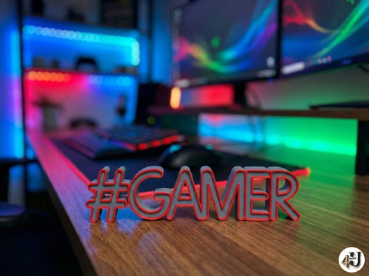 #Gamer Schriftzug