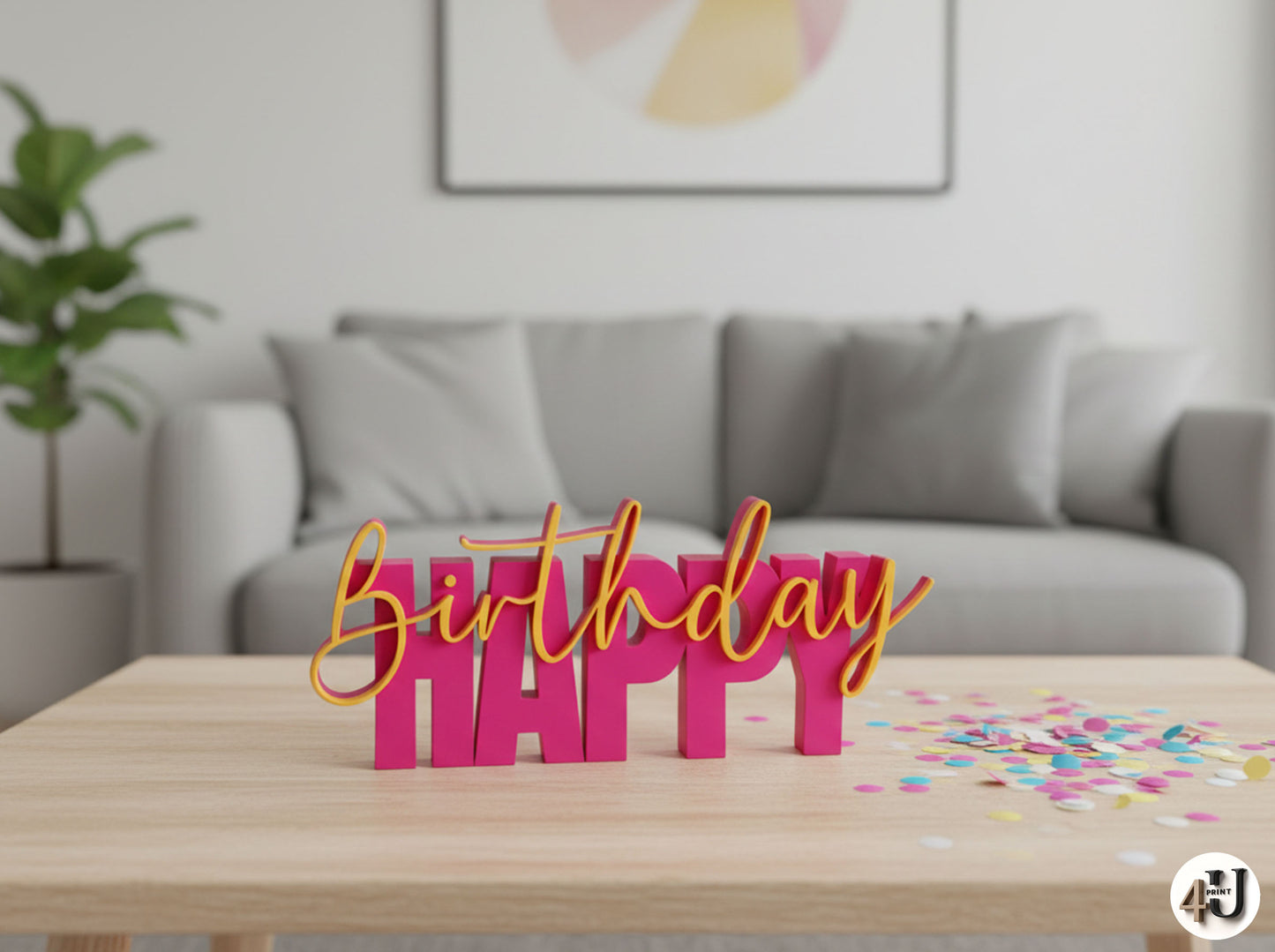 Happy-Birthday Schriftzug