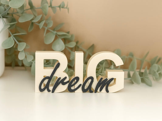 Dream-Big Schriftzug